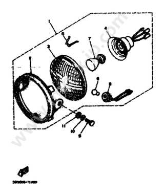 Headlight Yamaha DT80 (36N)